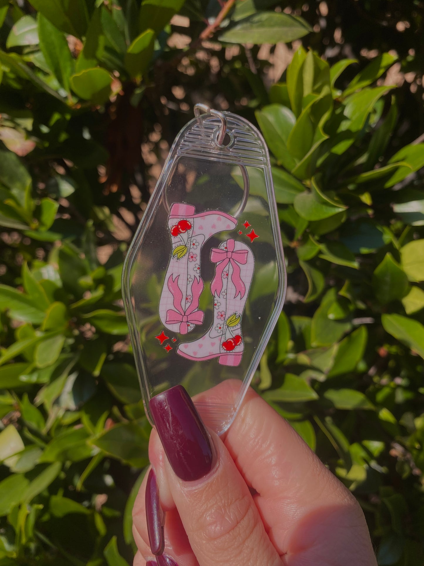 Cherry Cowgirl Keychain