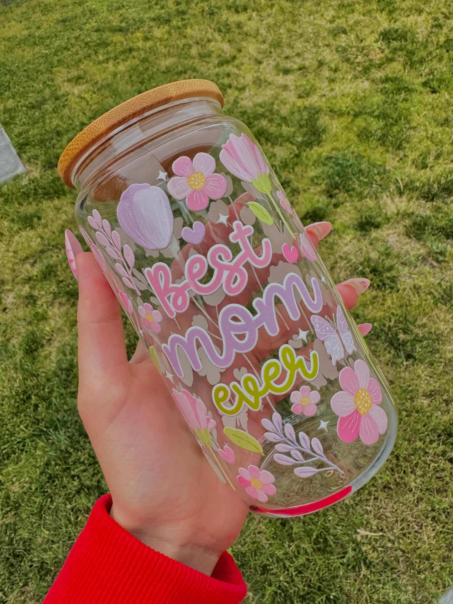Best Mom Ever Glass